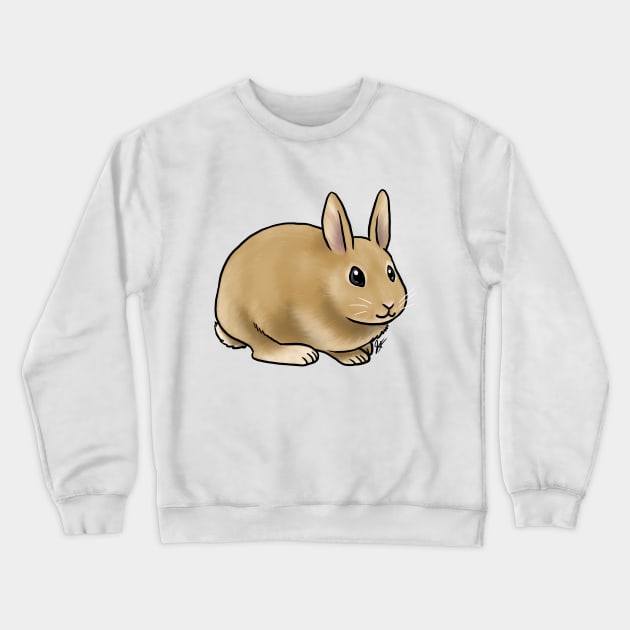 Small Mammal - Rabbit - Orange Netherland Dwarf Crewneck Sweatshirt by Jen's Dogs Custom Gifts and Designs